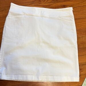 Talbots Classic White knee length Skirt